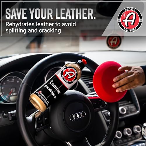 Adam's Polishes Leather Care Kit - Car Cleaning Supplies with UV Protection for Interior Accessories