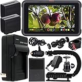 Atomos Ninja V 5' 4K HDMI Recording Monitor with Power Bundle & Accessory Kit – Includes: 2x...