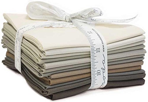Bella Solids Taupes 12 Fat Quarters Moda Fabrics 9900AB 121