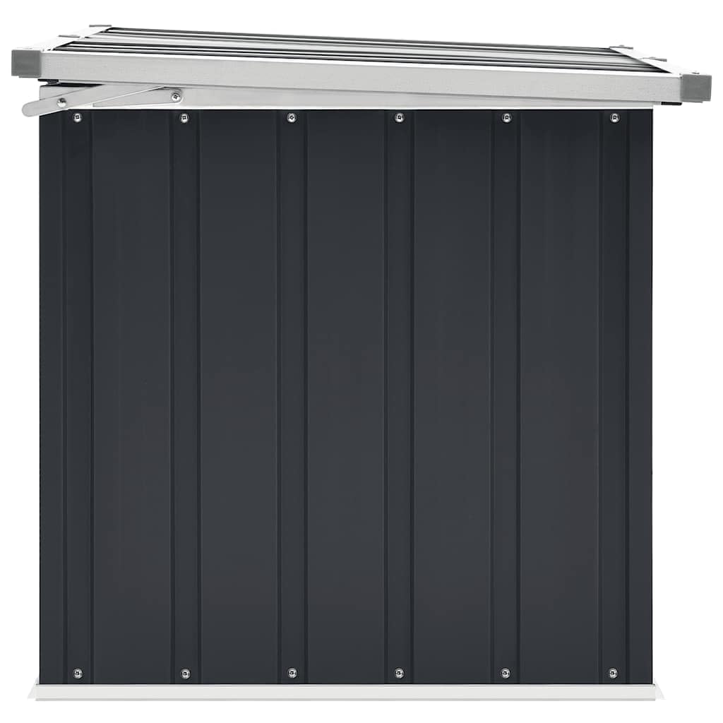 Genérico Caja de almacenaje para jardín Gris Antracita 129x67x65 cm,Mobiliario,Muebles de jardín,Cajas de almacenaje para Exteriores,46263