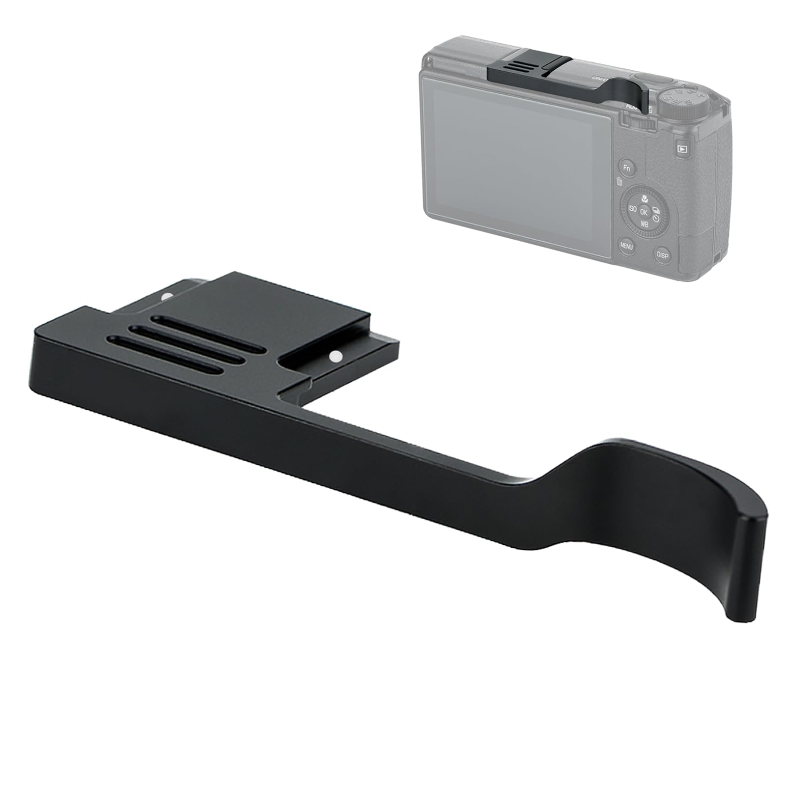 Photo 1 of Yullmu GRIII Thumbs Grip Metal Thumbs Up Grip Made of Premium Aluminium Alloy, Hot Shoe Grip Compatible with Ricoh GRIII GRIIIx