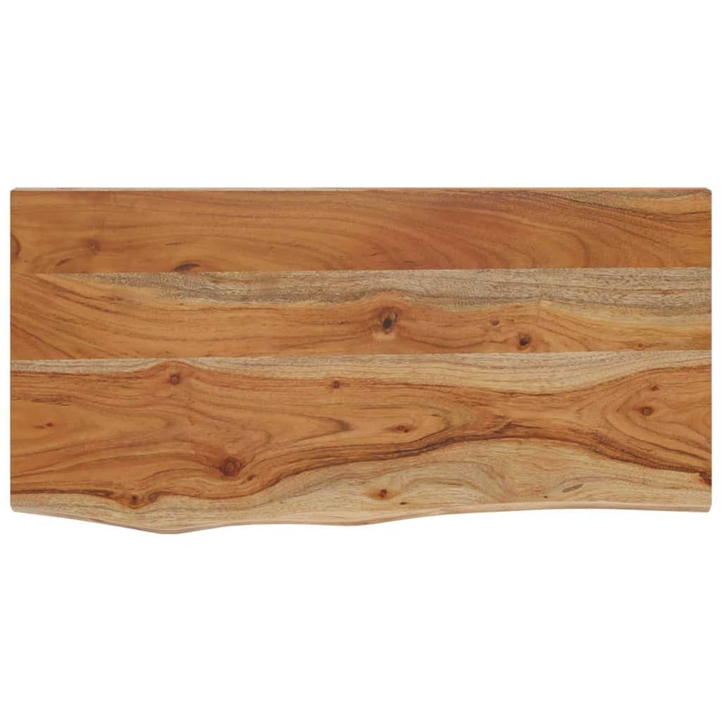 vidaXL Wall Shelf, Floating Shelf for Display, Wall Mounted Shelf for Living Room, Wall Rack Picture Ledge, Rectangular Solid Wood Acacia Live Edge — image 1