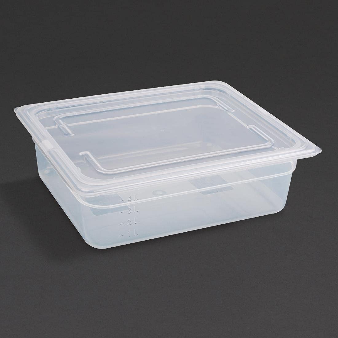 Récipient Alimentaire Vogue U229 - Polycarbonate Transparent, 100mm, 6L - Résiste De -40°C à +100°C