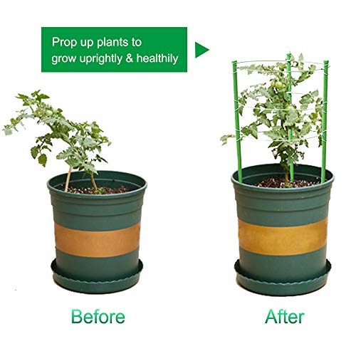 image for Mimeela 4 Pack Garden Plant Support Tomato Cage, Upgrade 18