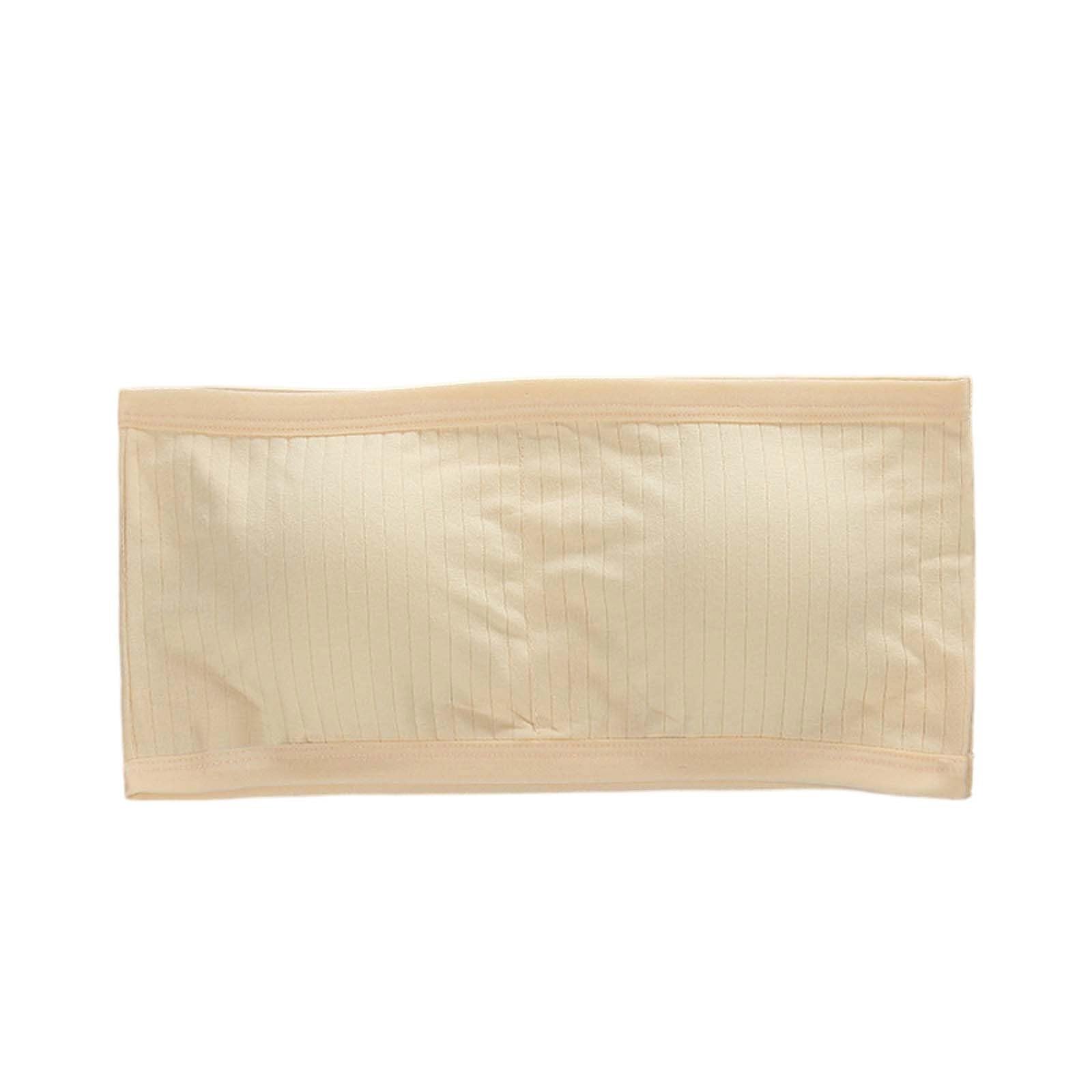 Top sin Costuras sin Tirantes para niñas con Acolchado Integrado, Transpirable y Absorbente del Sudor