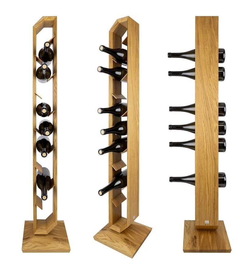 Casier à vin en bois massif de chêne pour sublimer votre salon