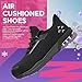 SPIEZ Women‘s Safety Shoes Lightweight - Non Steel Toe Shoes for Woman, Fashion Work Shoes Daily Wear, Black Purple US 8