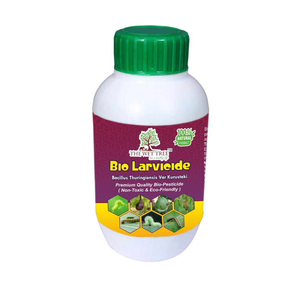 Bio Larvicide (Bacillus Thuringiensis Var Kurstaki) Liquid | Bio Pesticide | Insecticide for Plants 250ml