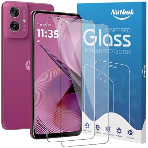 Natbok Tempered Glass for Moto G55 Cover
