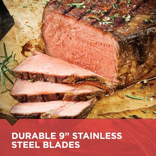 BLACK+DECKER 9 inch Electric Carving Knife, Comfort Grip Handle & Safety Lock Button, Stainless Steel Blades and Dishwasher Safe Parts, Corded, White - image 7