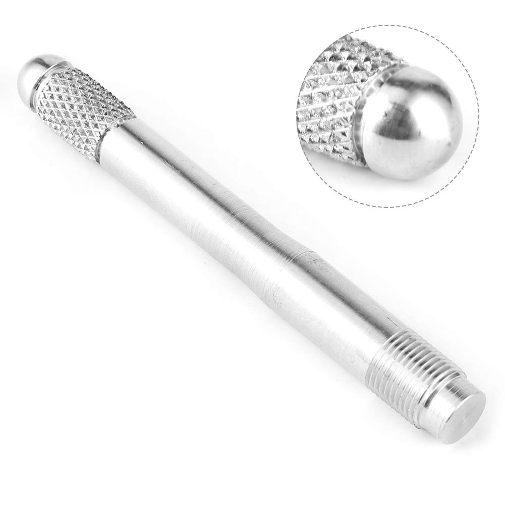 EBTOOLS Radaufhängungsstiftsatz, Reifenpositionierungsstift Radverschraubung Ausbau Ausrichtwerkzeug Mutter Schraubösen M14x1.25 Universal(Silber)