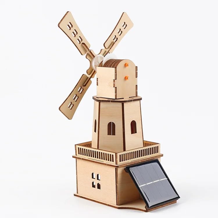 DIY Solar Dutch Windmill Handmade Physical Assembly Toy Science and Technology Small Production Scientific Experiment Materials