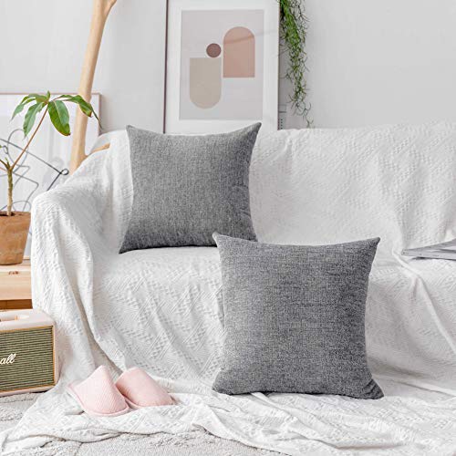 Home Brilliant Grey Mix White Cushion Covers 45 x 45 Set of 2 - Image 4