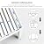 Kozyard Outdoor Louvered Pergola Sun Shade Aluminum Pergola Rainproof Gazebo with Adjustable Roof for Outdoor Deck Patio Garden Yard (White, 10' x 12')