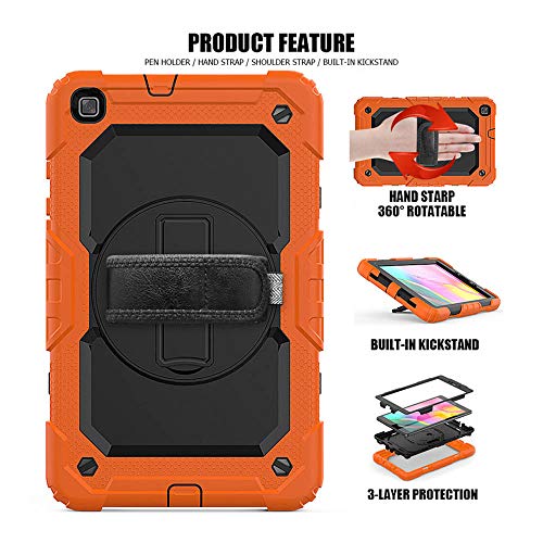 Utility Case, Compatibel Met Samsung Tab A 8.0 T515 T590 T590 360 Rotatie Handriem & Standaard Tablet, Utility Case Anti… - Image 7