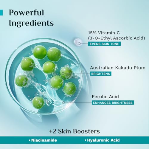 Image of Pilgrim 15% Vitamin C Serum 20 ml for Glowing Skin with Ferulic Acid & Kakadu Plum | Advanced Dark Spot Corrector, Hyperpigmentation & Brightening Face Serum | For All, Combination, Normal Skin - Pack of 2