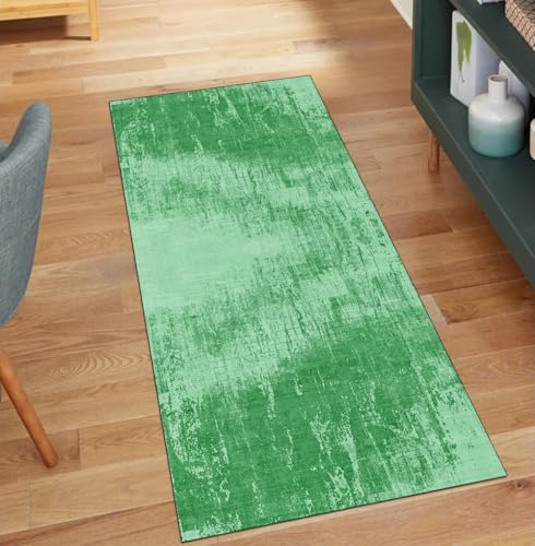 Tapis de couloir antidérapant vert fini les glissades tapis 100x500 cm
