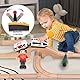 SKIKHN Eisenbahn Kinder Elektrisch, Batteriebetriebener Zug Magnetanschluss, Lernspielzeug RC Zug mit Sound- und Lichteffekten, Kinder Lokomotive kompatibel für ab 3+ Jahren
