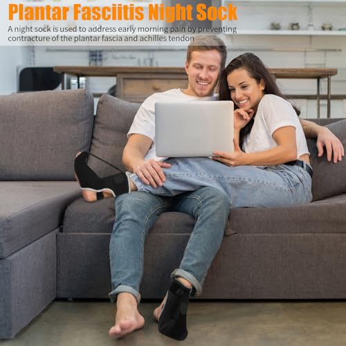 Cezuvr-Us CEZU-NSS-B-005 Plantar Fasciitis Night Splint Sock 2024 Upgraded Plantar Fasciitis Brace thumb #3