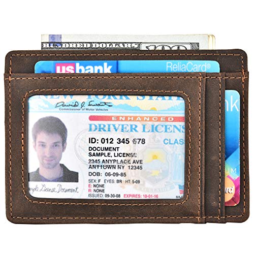 kinzd Slim Minimalist Wallet RFID Front Pocket Wallet Thin Credit Card Holder for Men Women2