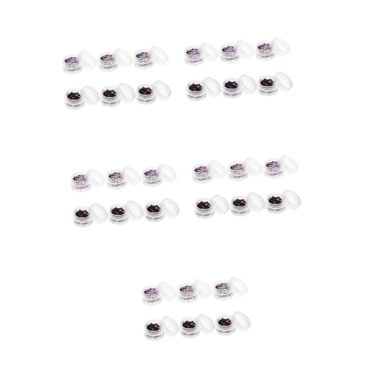 Didiseaon 5 Set 5 Set Di Paillettes Pentagramma Unghie Gemme Adesivi Per Unghie Dei Piedi Adesivi Per Unghie Al Neon Per Il Dell'Indipendenza Accessori Per Rivelare 6 scatole * 5