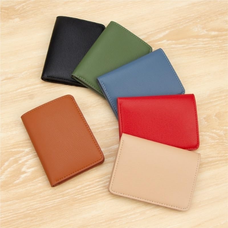 PU Short Wallet Women's ID Card Holder Multi Slot Coin Purse(Blue)2