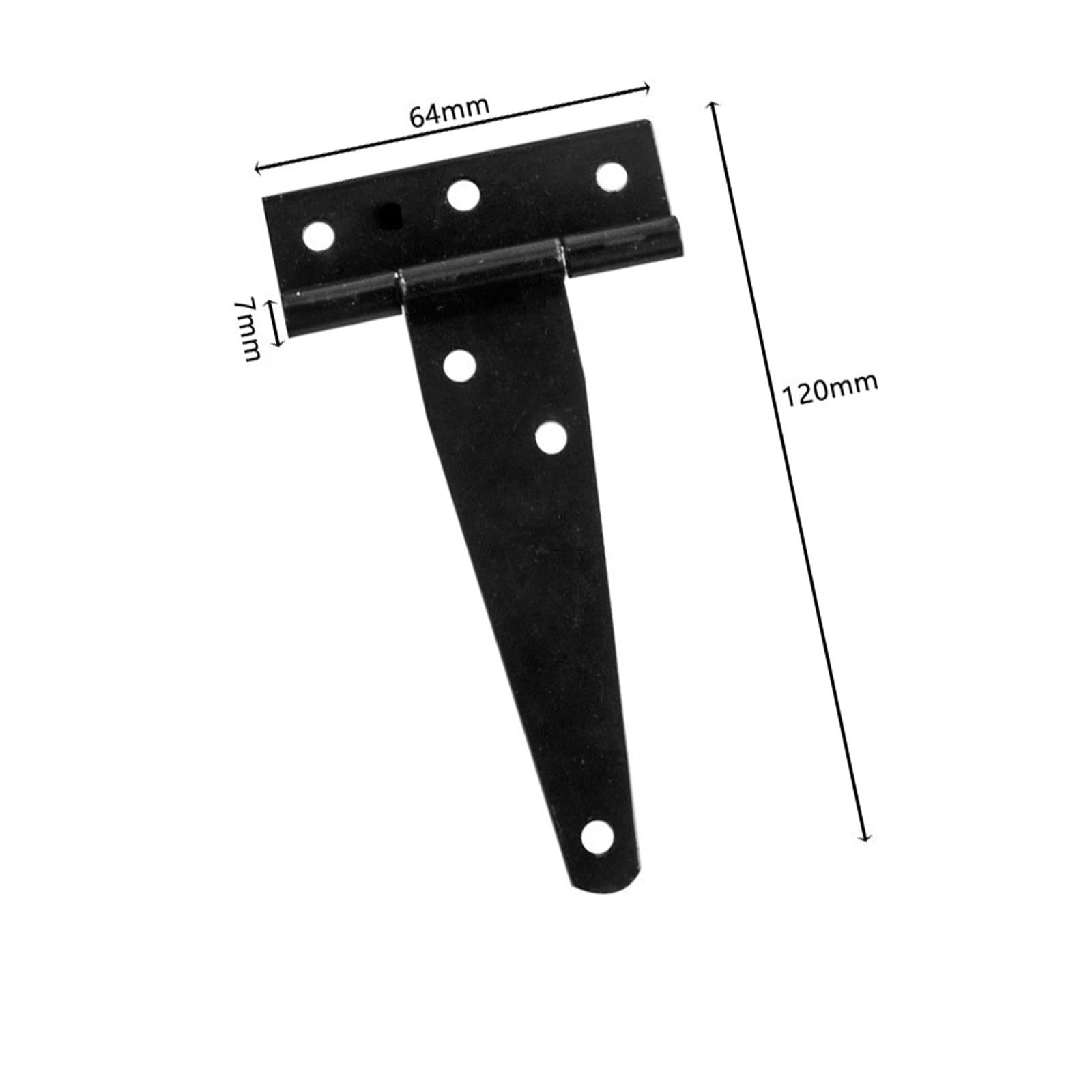 Bisagras Negras para Puerta de Granero, Caja de Madera, Accesorios para Puertas de armarios