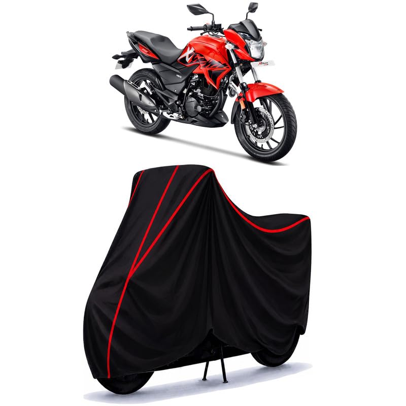 Image of CBZ Xtreme Water Resistant Bike Cover for All Motorcycles & Rain | Heavy Duty Taffeta Fabric | UV Protection, Dustproof, Scratchproof | All Weather Two Wheeler Body Cover with Elastic Bottom