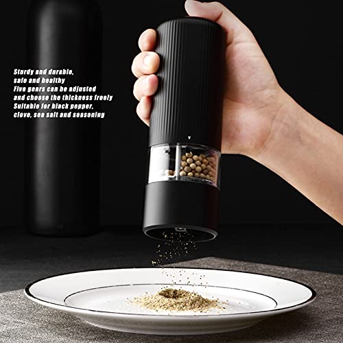 Molinillo de Café en Grano, Molinillo Café Eléctrico Cónico Cerámica, Amoladora Portátil Acero Inoxidable 5 Marchas… - Imagen 3