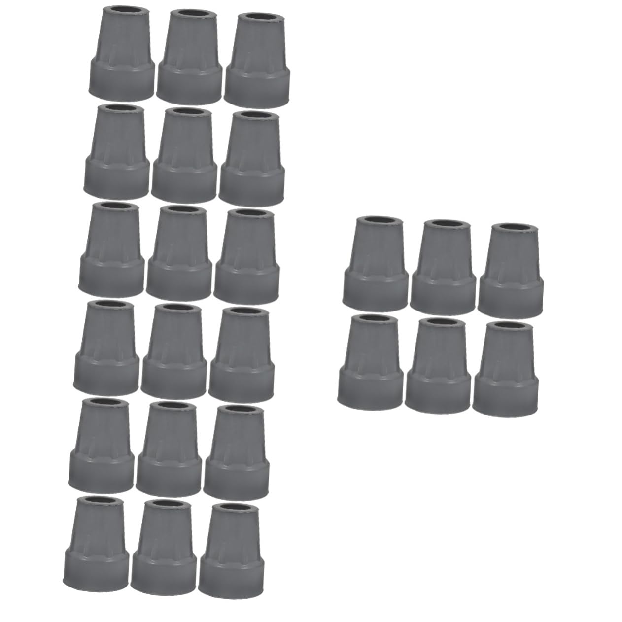 Ipetboom 24pièces Embouts Caoutchouc Antidérapants Pour Béquilles Et Bâtons De Marche Accessoires De Remplacement Robustes Pour Canes Et Pôles De Randonnée