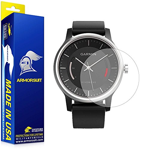 ArmorSuit Garmin Vivomove [42mm] Anti-Glare Screen Protector (2 Pack) Full Coverage MilitaryShield Screen Protector compatible with Garmin Vivomove [42mm] - Matte Anti Bubble Film
