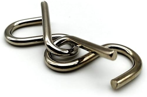 Miniatura 5 de 8 juegos de rompecabezas cerebrales de metal para adultos y niños, juegos de prueba de coeficiente intelectual