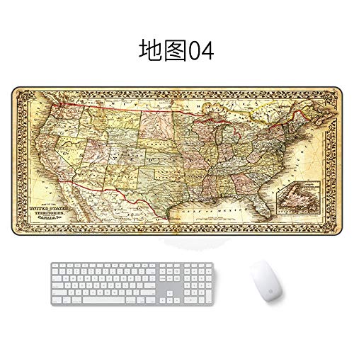 Preisvergleich Produktbild Kartenmausunterlage große wasserdichte Mausunterlagenkarte 04 300 * 700 * 5mm