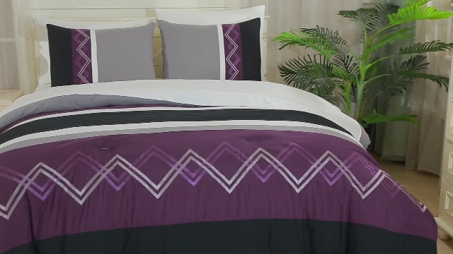 Amazon.com: Chezmoi Collection Jaxson Bed in a Bag Full Size 7