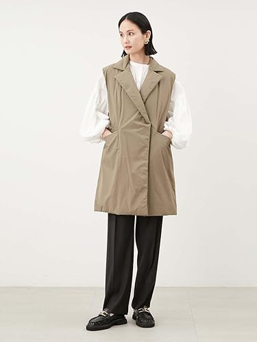 ミラオーウェン ボリュームコート レディース ダウンベスト 黒 NISHIKAWA DOWN COAT＆JACKET │ Mila Owen（ミラ オーウェン
