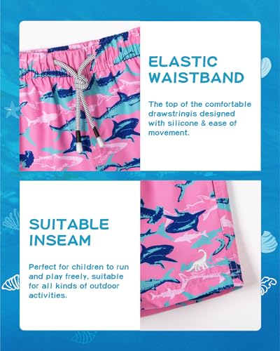 Image of SURF CUZ Boys Swim Trunks Toddler Swim Shorts UPF 50+ Bathing Suit for Boy Swimsuit Quick Dry Mesh Beach Boardshorts Swimwear