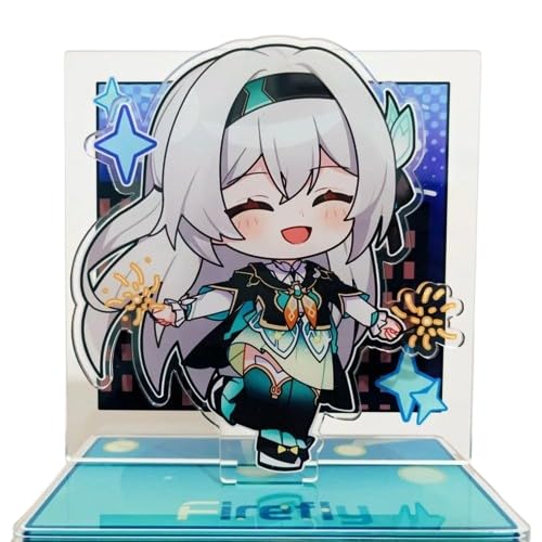 SYYNB Figuras de Juego de Anime para Star Rail Firefly, Colección de Modelos Decoración de Mesa Periférica Escultura de Anime