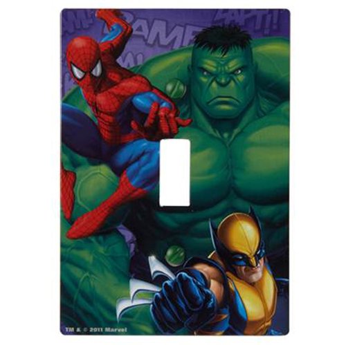 Plaque murale AmerTac M1010T Marvel déco interrupteur simple pour chambre
