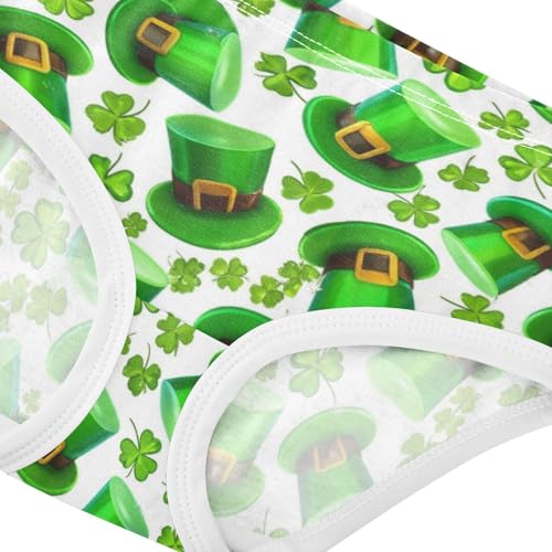 Joisal Green Leaf Shamrocks Cap Girls Underwear Toddlers 2t Cotton Panties for Girl Fun Briefs Underpants4