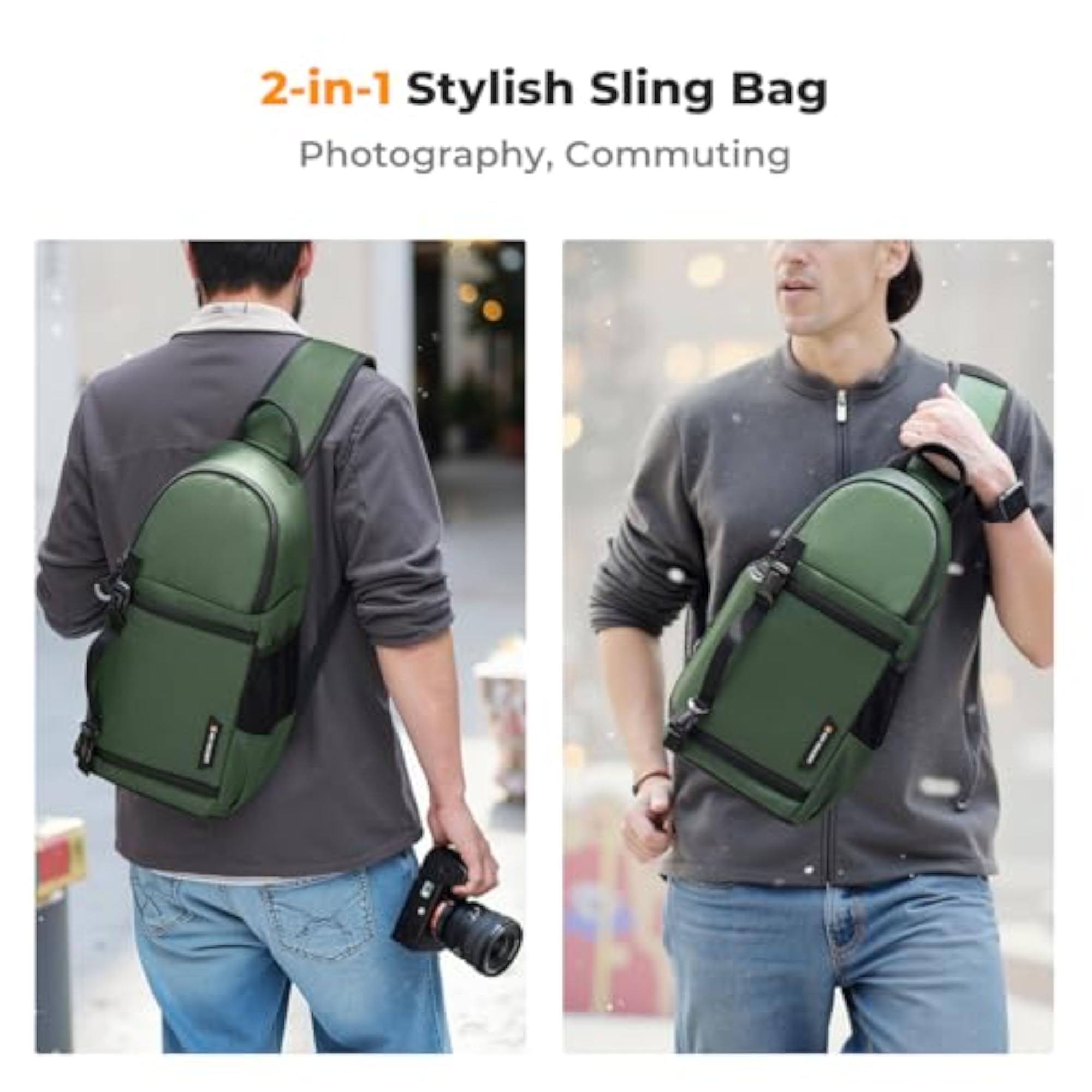 Waterproof Camera Sling Bag for DSLR/SLR/Mirrorless Cameras
