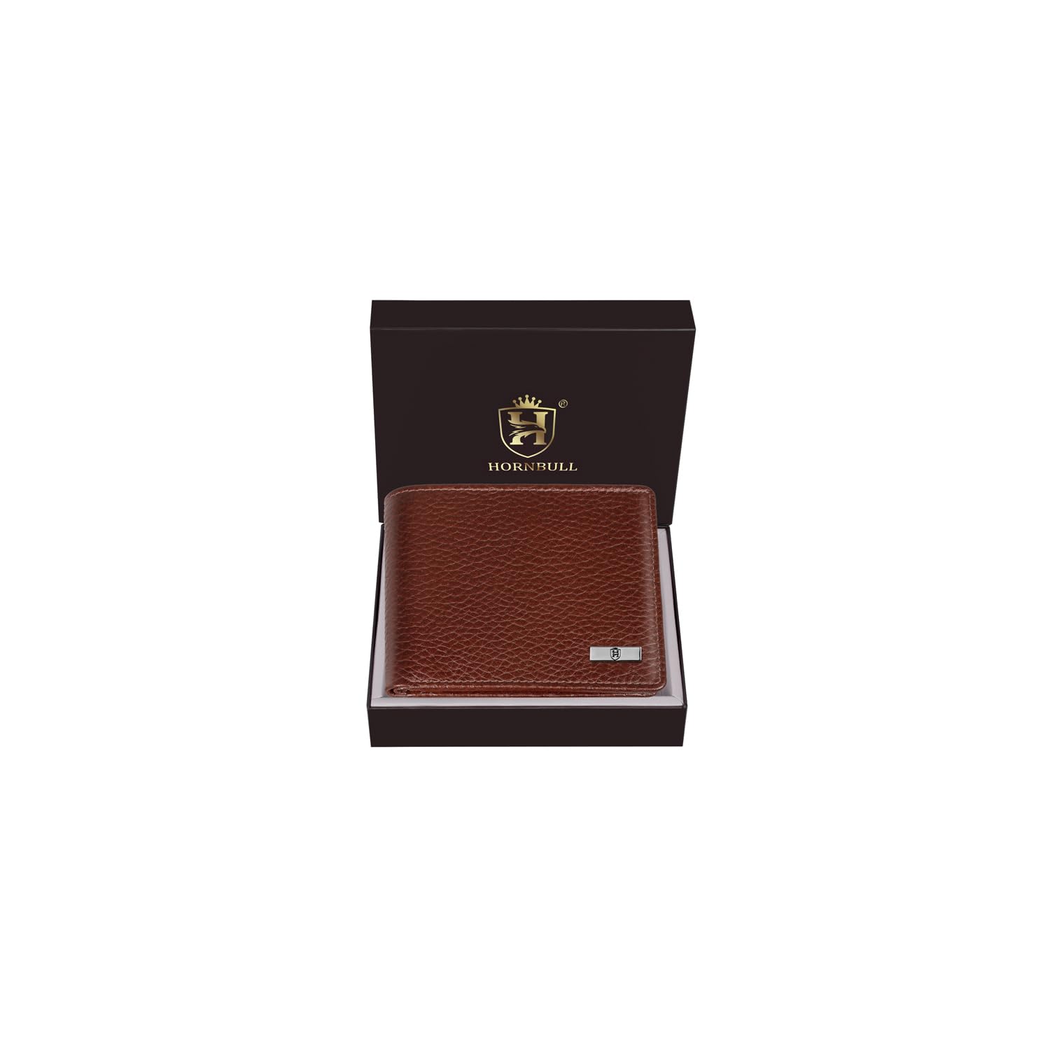 HORNBULL Maddison RFID Blocking Leather Wallet for Men | Wallets Men Leather | Mens Wallet Cognac Brown