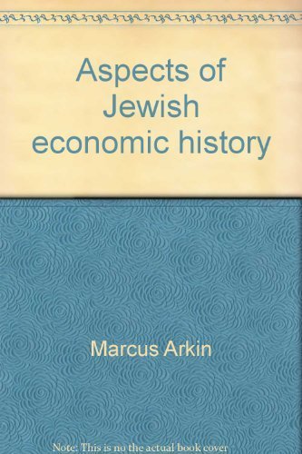 Aspects of Jewish economic history 0827600674 Book Cover