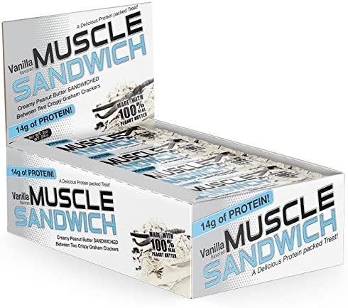 MUSCLE SANDWICH Vanilla Flavor(12x56g) 672grams