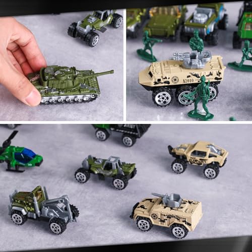 Mcpinky HMC0488 15Pcs Die-Cast Military Vehicles,Army Toy Vehicle Models Alloy Metal Army Vehicles,Cars Tank Helicopter Panzer Toys thumb #5