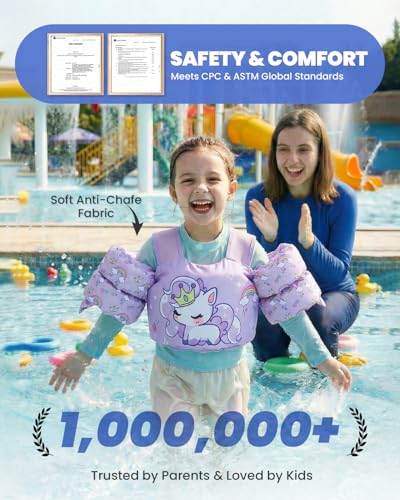 Image of Gogokids Puddle Float Jumper 24-66 Pounds, Toddler Swim Vest Kids Floaties