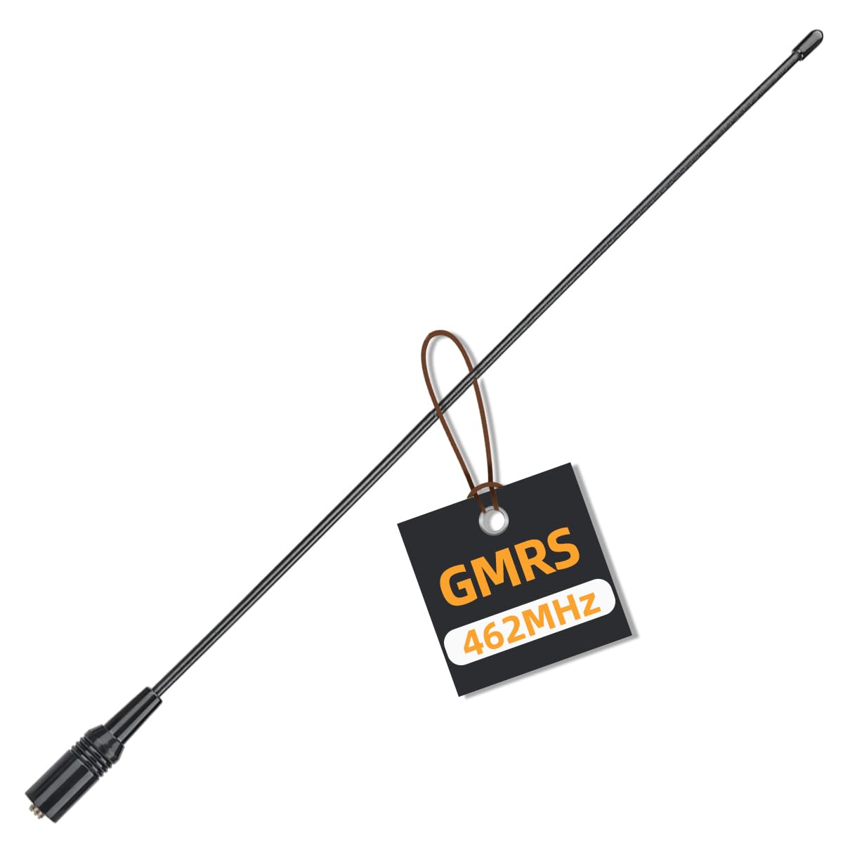 ABBREE AR-771C GMRS (155/462MHz) Antenna 15.3inch Whip Antenna SMA-Female for Baofeng UV-5R GMRS GM-15Pro GM-5RH UV-5G Plus TD-H3 UV-9G Radioddity TD-H5 GMRS Radios (Black)