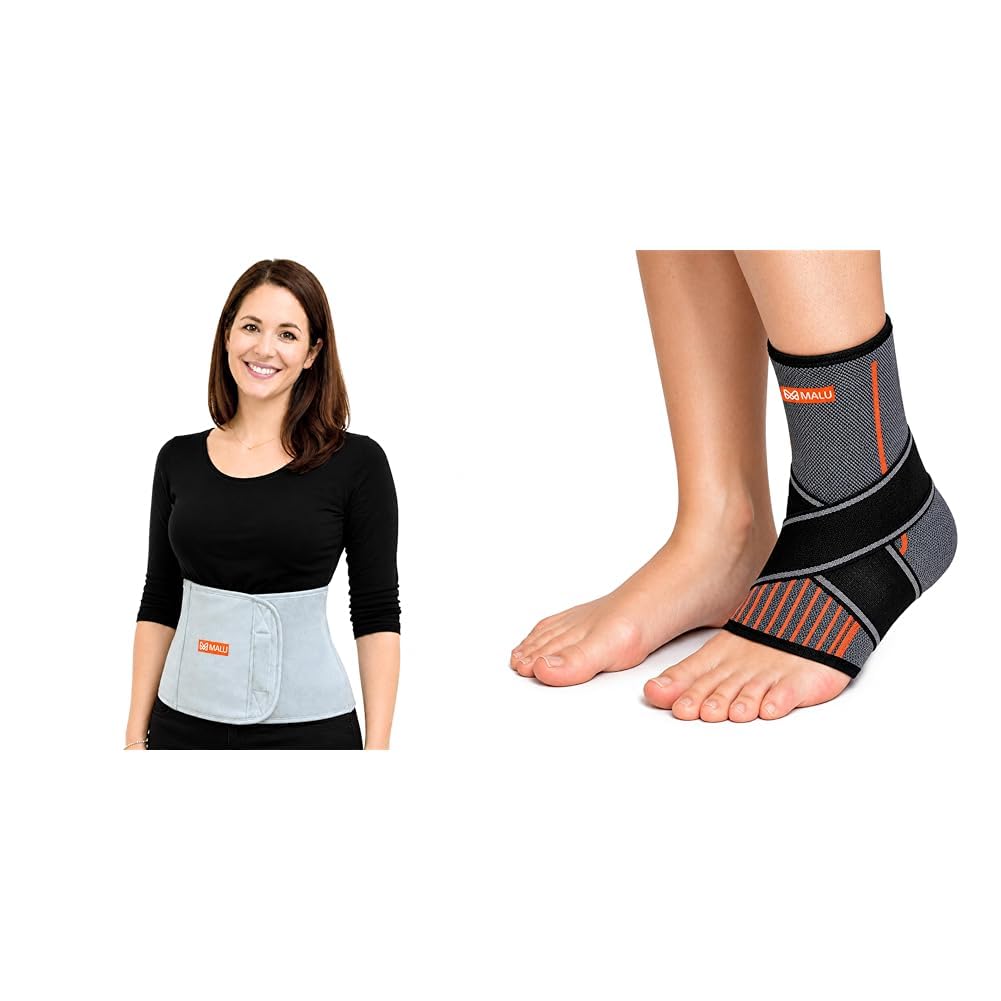 MALU HEALTHCARE Abdominal Belt After Delivery for Tummy Reduction | Tummy Belt for Women Belly Fat | MALU HEALTHCARE Ankle Support Brace for Pain Relief | Ankle Binder/Strap for Foot Care, Sprains, I-image-44