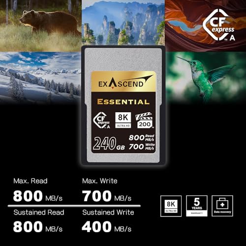 EXASCEND Cartes CF Express type A 120 Go R800W700 Neuf - vue 5