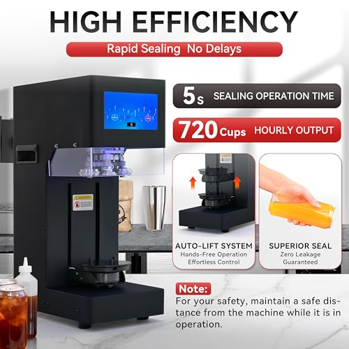 Image of Commercial Soda Can Sealer Machine for Plastic or Aluminum Cans 5s /can