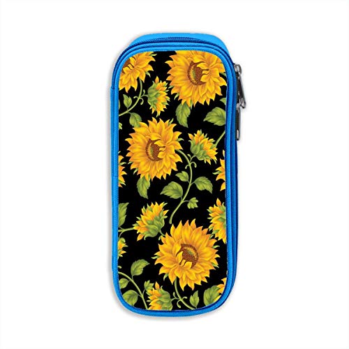 Preisvergleich Produktbild Sunflowers Pencil Pen Case Beuteltasche Student Stationery Office Kosmetische Schminktasche Aufbewahrung Blau
